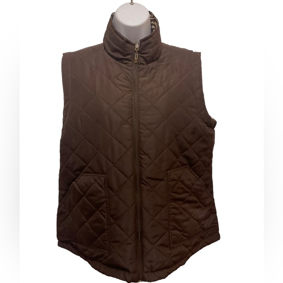 Animal Print Reversible Vest Size L - Picture 6 of 10